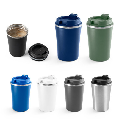 PHELPS. Stainless steel and PP travel cup 470 mL